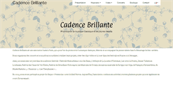 Desktop Screenshot of cadencebrillante.com