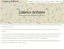 Tablet Screenshot of cadencebrillante.com